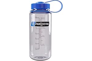Nalgene Everyday 16 Oz Wide Mouth Tritan Plastic Water Bottle With Loop...