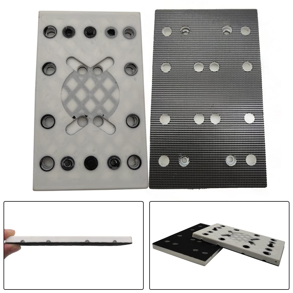 DAZZLEEX Tampone abrasivo 130X80Mm Pad 12 Fori Sostituzione Piastra di Backup per Rts 400 Req