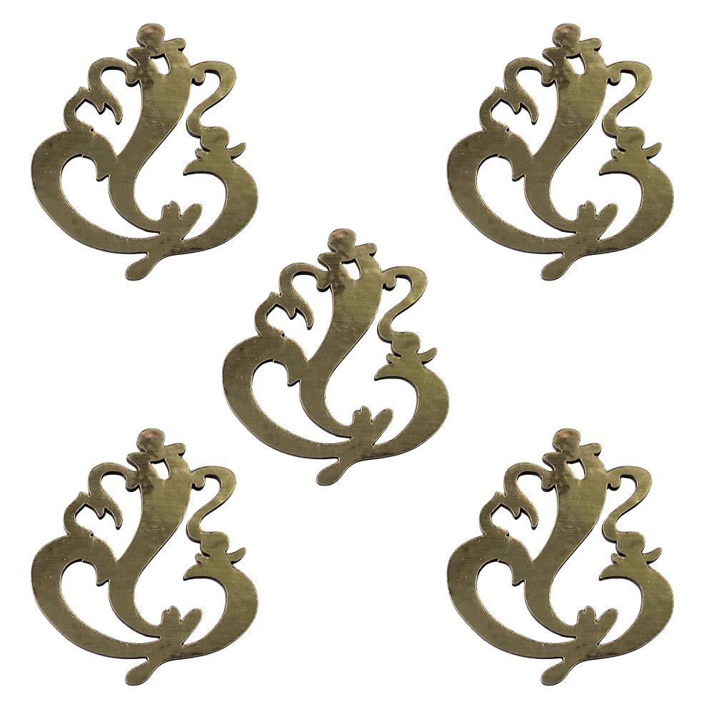 Ganesha MDF Pine Wood Cutout 12x9 cm - 3mm Unfinished Ganpati Wood Slices for Art and Craft DIY Painting Pyrography Mandala Resin Home Decor Wooden Cutouts for Festivals and Handmade Gifts (5)-image-3