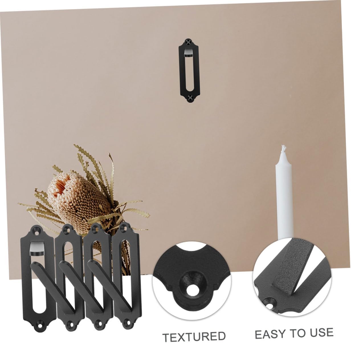 Skulls Wall Mount Bracket 6pcs Set Metal Deer Skull Hangers European Mount for Hunting Displays Indoor Outdoor Use