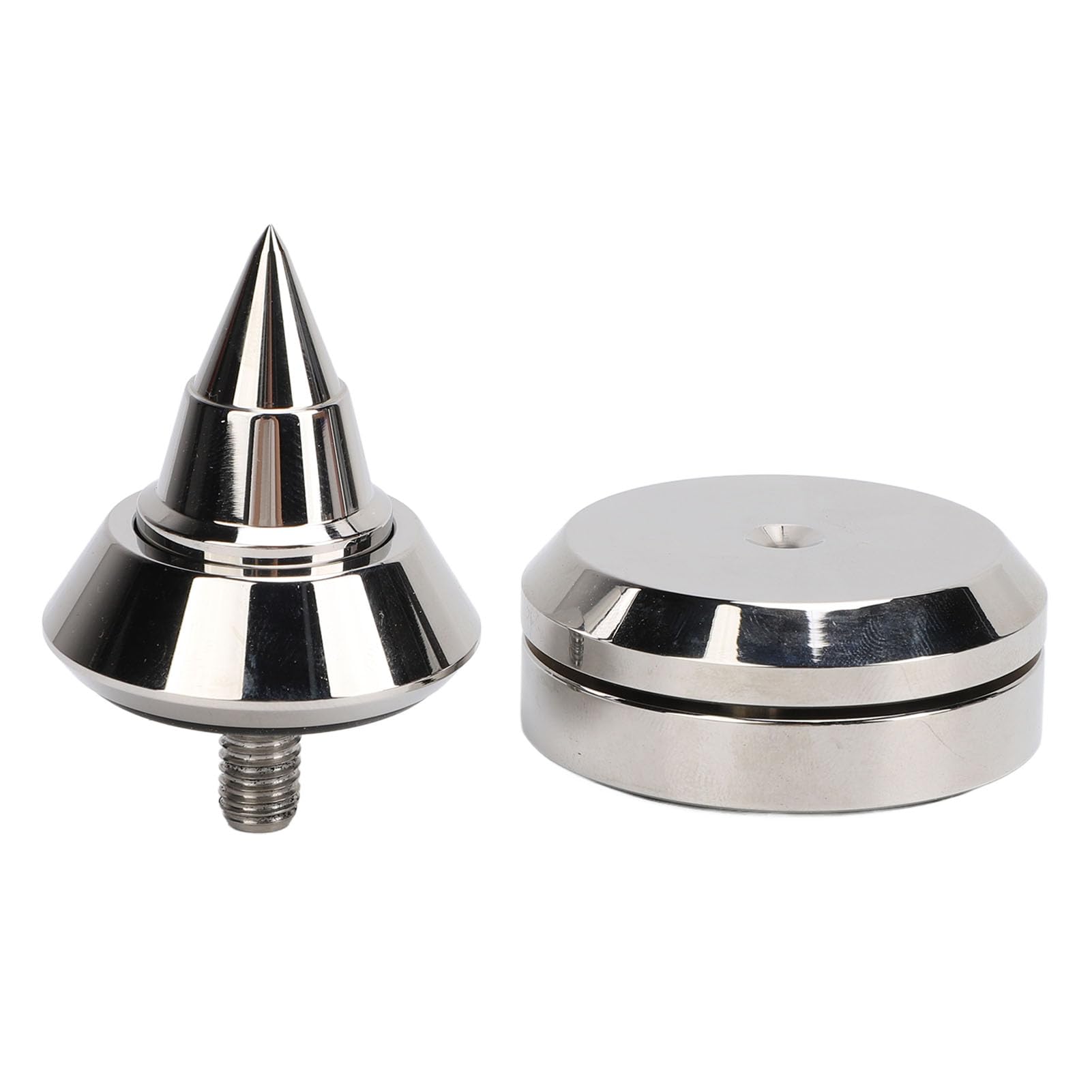 Paquete de 4 Protectores de Suelo con Puntas de Altavoz, Altura Ajustable M8, Almohadilla de Punta para Altavoz para Subwoofer, Reproductor de CD, DVD, Amplificador, Tocadiscos y