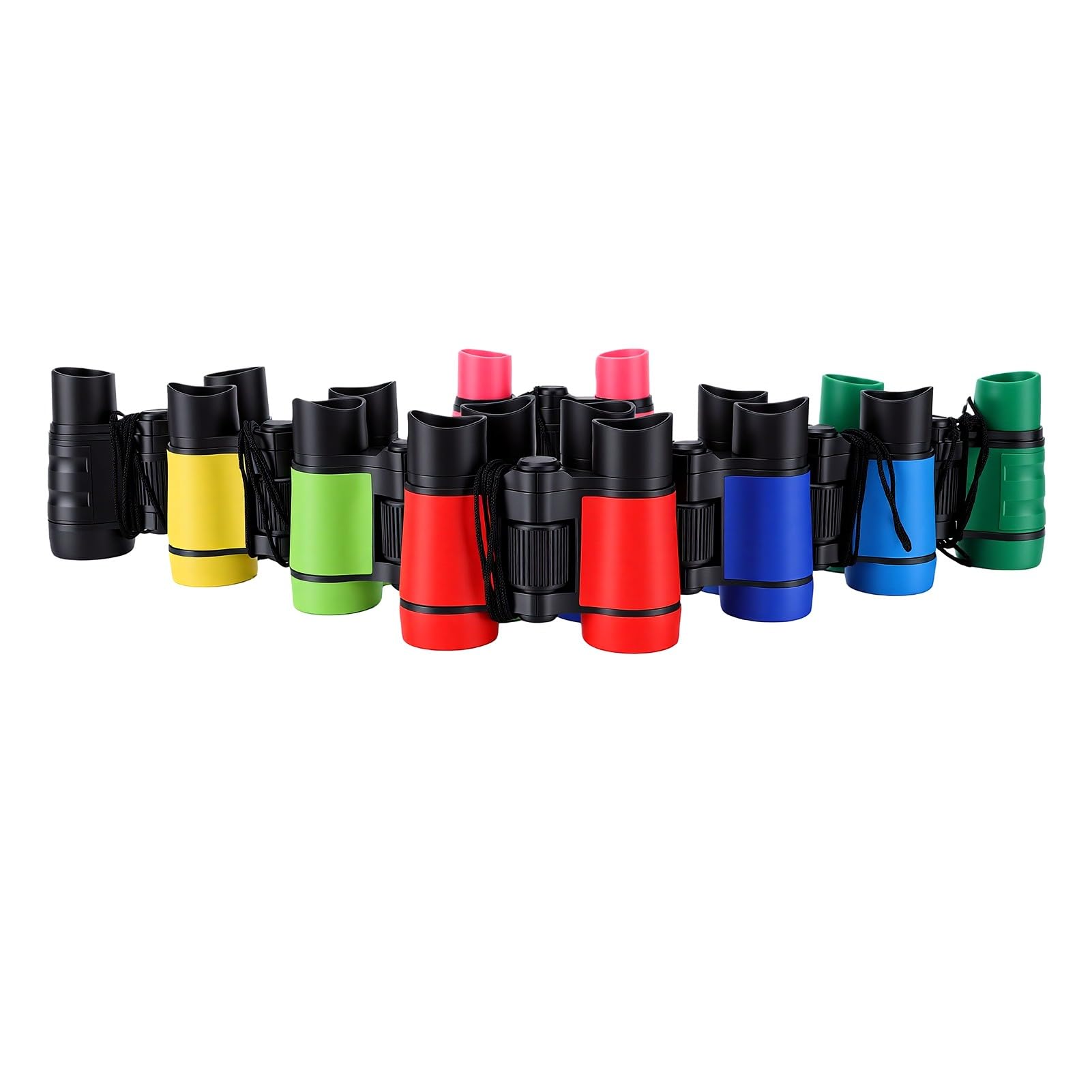 Set di Binocoli Colorati per Bambini per Esplorazioni All'aperto, Birdwatching, attività di Campeggio per Bambini Dai 3 Ai 12 Anni