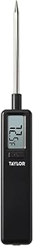 Taylor Mighty Mini Digital Meat Thermometer, Instant Read Food Thermometer for Cooking & Grilling, -40°F to 450°F Range, Comp