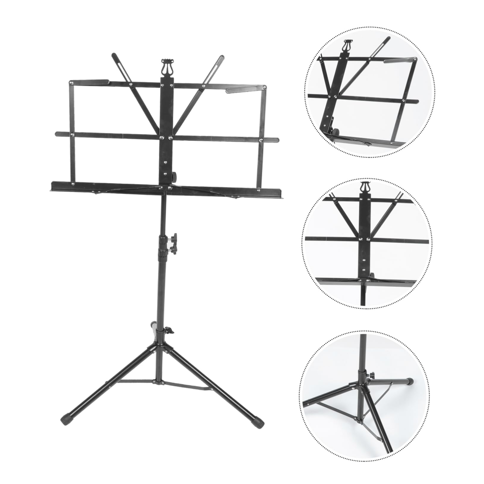 1Set per Spartiti Musicale Regolabile Treppiede Stabile per Casa Certi Compatibil Chitarra Violino e Altri Strumenti
