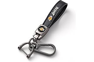 Lakers Leather Keychain for True Basketball Fans