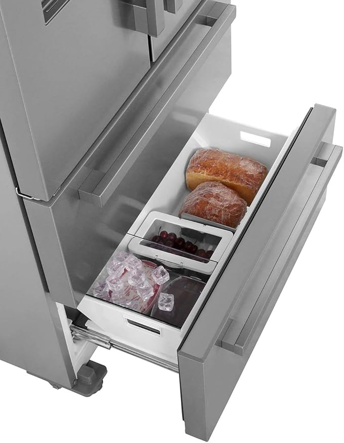Freestanding American Style Fridge Freezer Gne60520d Stainless Steel Amazon Co Uk Large Appliances
