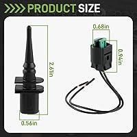 Vista 4 de 65816905133 Sensor de temperatura de aire ambiente exterior con conector de cableado 65816905050 Compatible con BM 128i Compatible con 323i