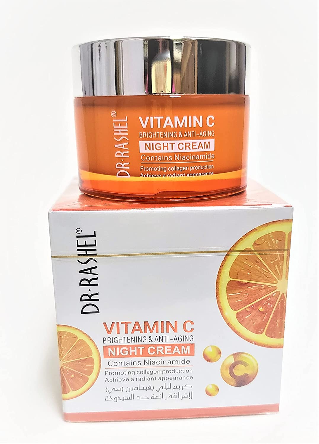 Dr Rashel Vitamin C Face Night Cream With Niacinamide and Collagen | Moisturizer | Anti-Aging | Lift & Firming Skin size 1.76 oz - Image 5