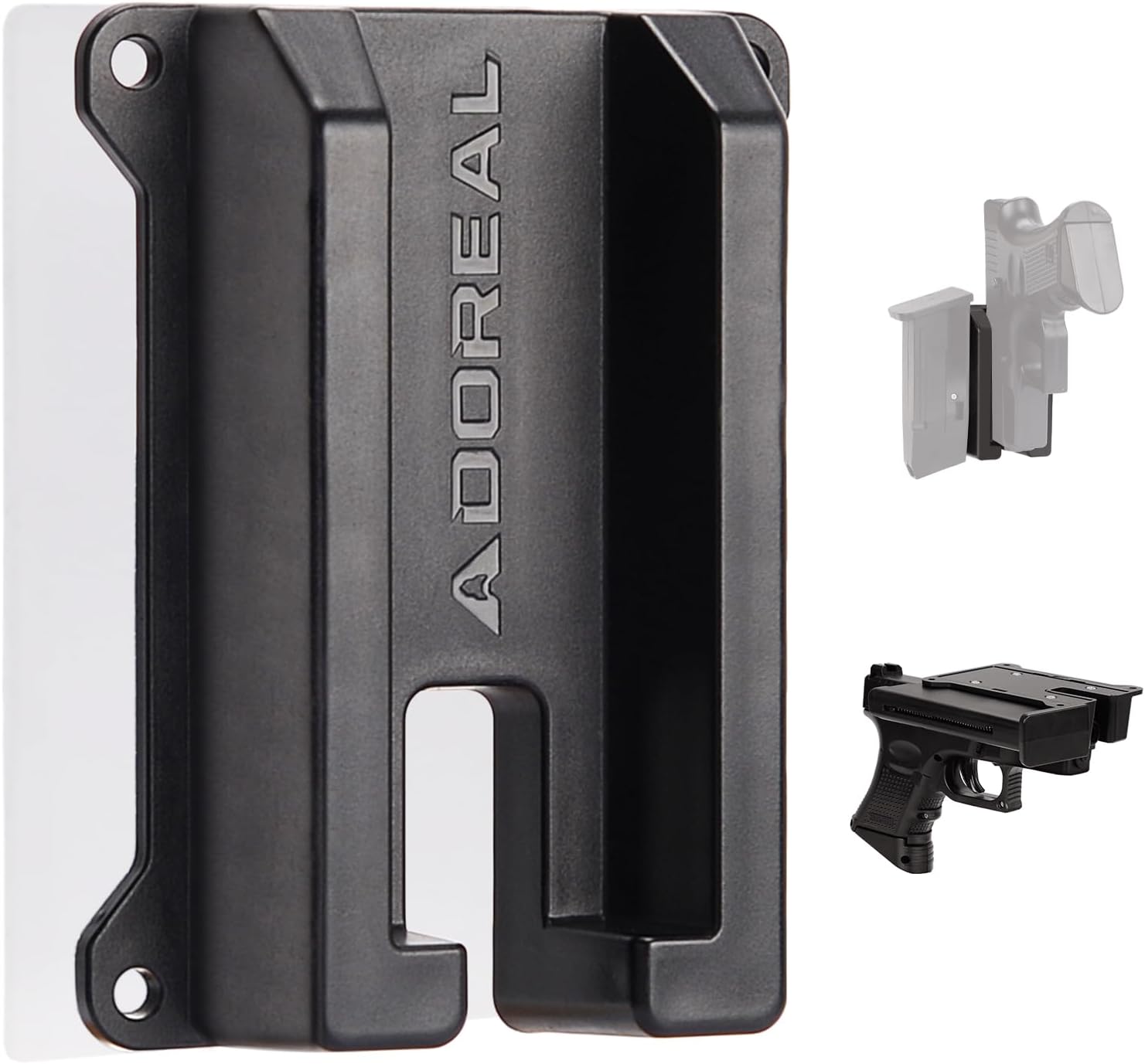 BOOSTEADY Quickpull Magnetic Gun Mount, Vehicle, Home or Office, Concealed Gun Magnet for Pistol in Truck, Car, Wall, Desk