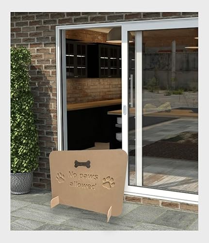 Wooden Pet Stopper, Dog Barrier Gate for Stairs, Dog Stopper for Stairs, very easy setup (Black, 51cm x 75cm) - Image 4