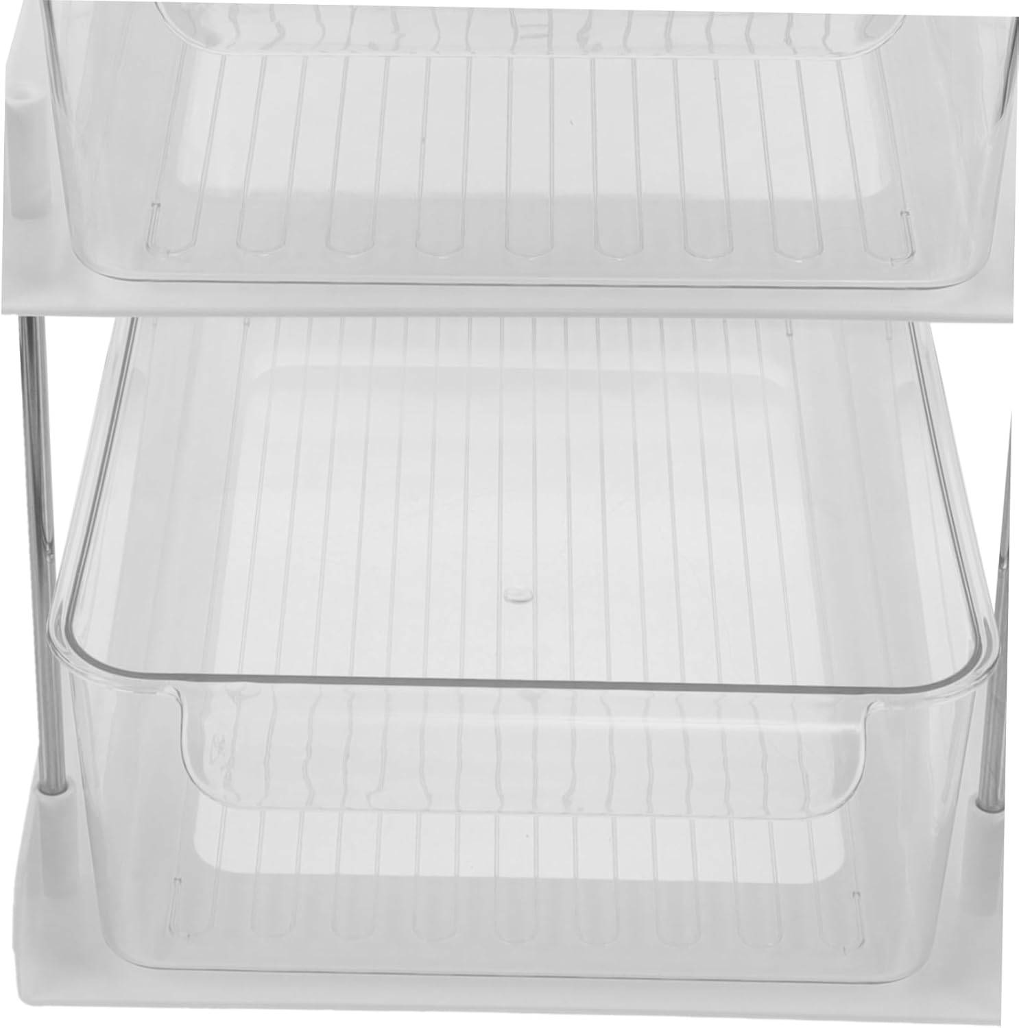 Alipis Sink Organizer Sliding Drawers 2-Tier Bathroom Storage Rack Multi-Purpose Countertop Organizer for Toiletries and Cosmetics Space-Saving Design for Home and Kitchen