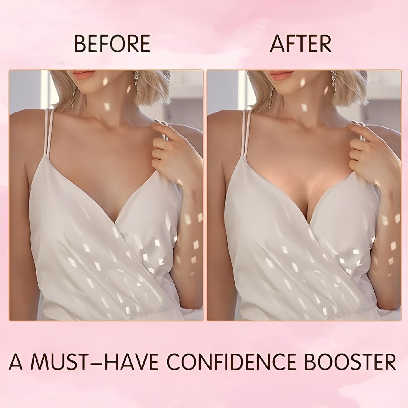 DEPOVOR Large Size Double-Sided Sticky Inserts Lightly Padded for D+ Cups, Reusable Adhesive Lifting Bras for Large Bust - Image 6