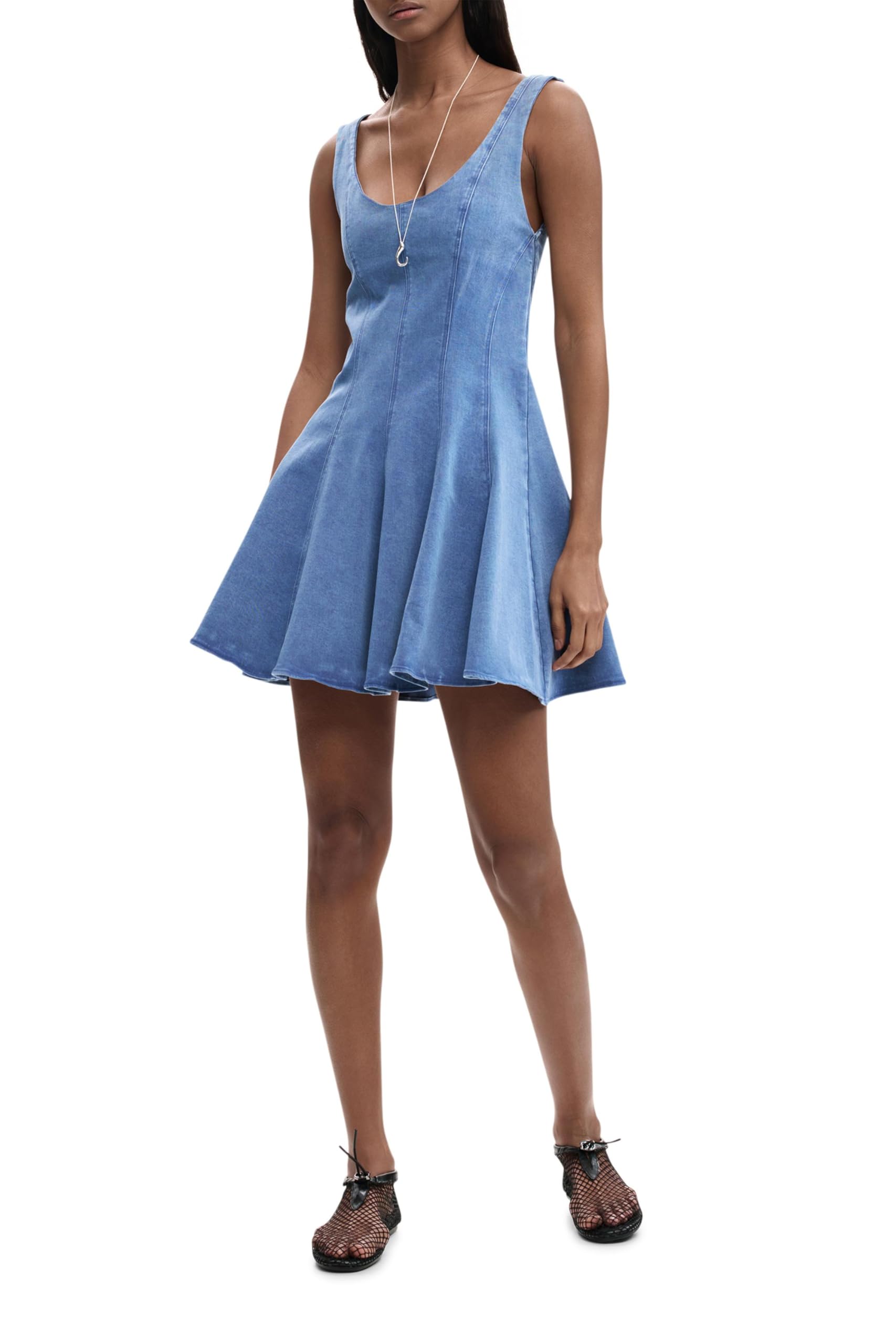Desigual Damen Skater Pink Kleid