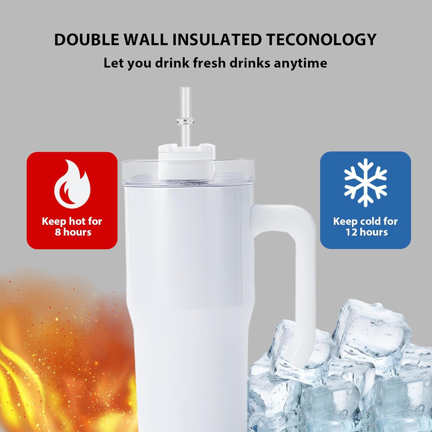 25 Pack 20 oz Sublimation Blank Tumbler with Handle and Straw Stainless Steel Double Vacuum Insulated Mug Heat Press Transfer Printing DIY Cup