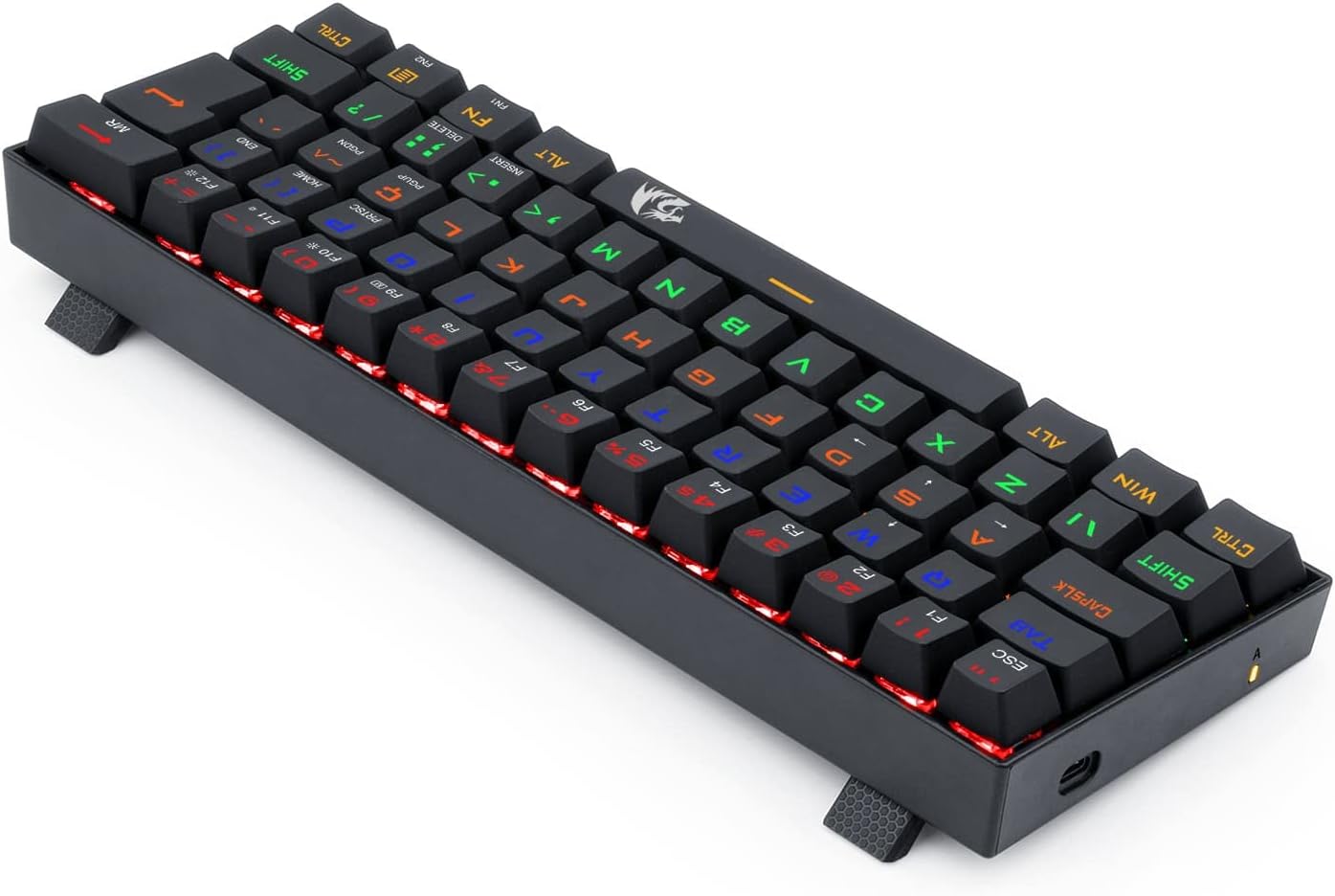 Teclado Mecânico Gamer Redragon Lakshmi Rainbow Preto, Switch Azul, ABNT2 - K606R (PT-BLUE) 5 61aDMhRGrGL. AC SL1500
