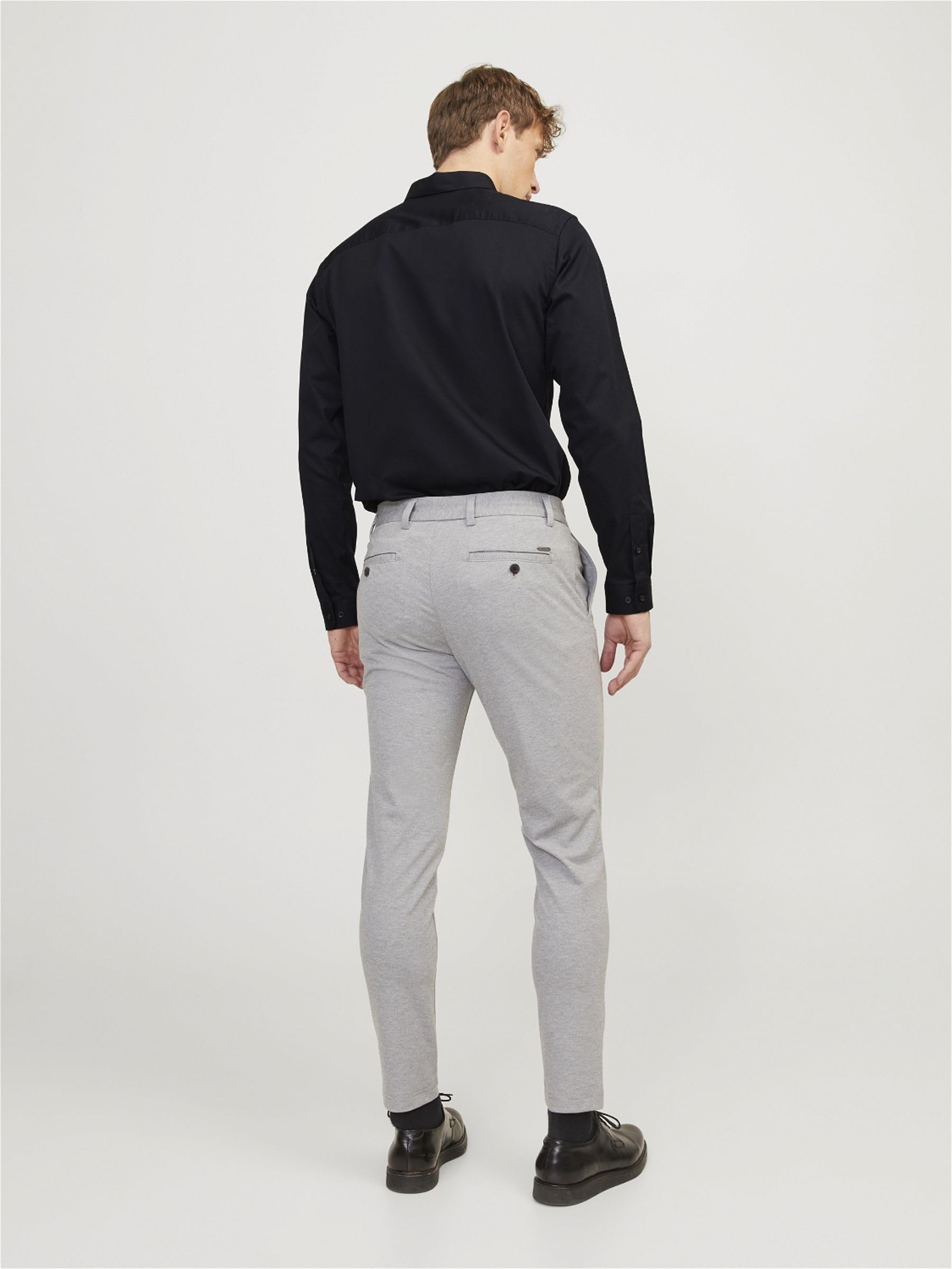 JACK & JONES Męska koszula z długim rękawem Jprblacardiff L/S Noos, czarny, XXL