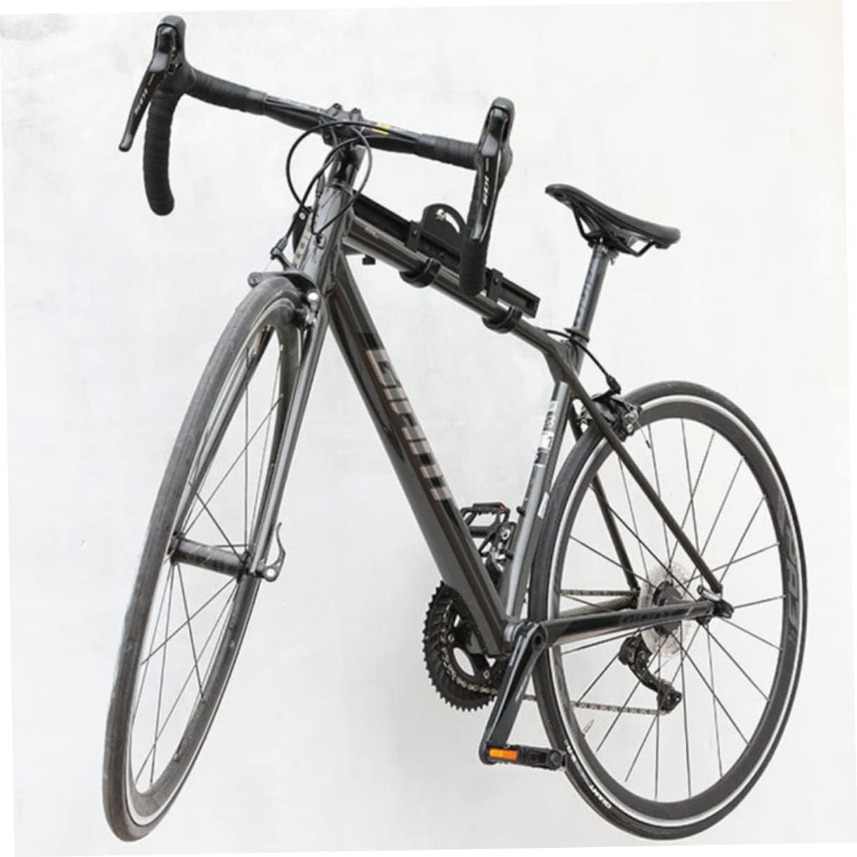 1set Adjustable Bike Wall Hanger Space-saving Bike Storage Rack for Garage Home Suitable for Mountain Road Easy to Install Black