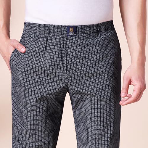 Image of Urban Scottish 100% Cotton Comfortable Men's Lounge Pants Leisure-Wear with an Elastic Waist-Band and Regular Fit -Machine Washable Stay at Home Pyjama - Expert Featuring A Plush to The Touch Feel