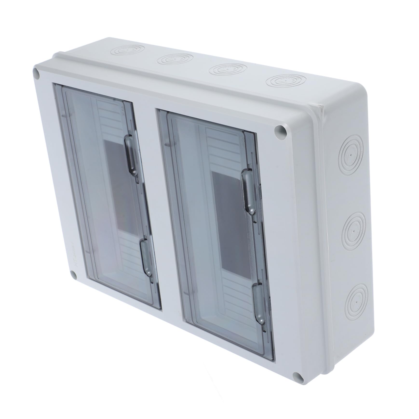 Caja de Distribución Eléctrica 24 Circuitos de Plástico para Exterior | Montaje en Superficie, y Antipolvo, Instalación Sencilla, Uso Doméstico al Aire Libre