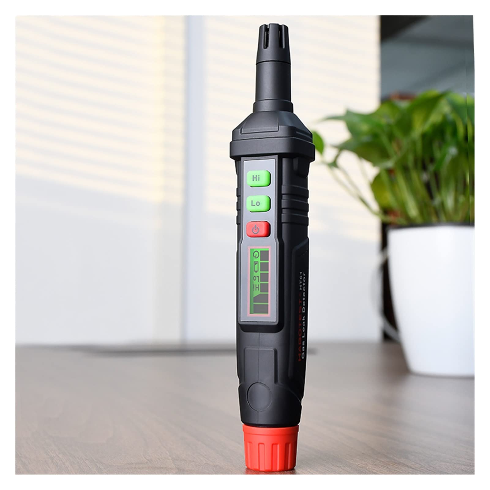 Gasanalysator Brennbarer Gasdetektor LCD Anzeige mit Alarm von Erdgas-Leck-Standort-Determiner-Tester HT61