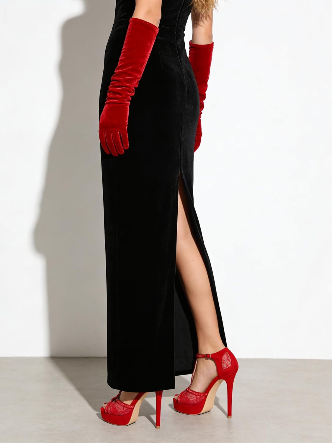 MERUMOTE Women's Peep Toe Platform 5 inch Stiletto Heels Ankle Strap Lace Heels Sexy Prom Shoes - Image 6