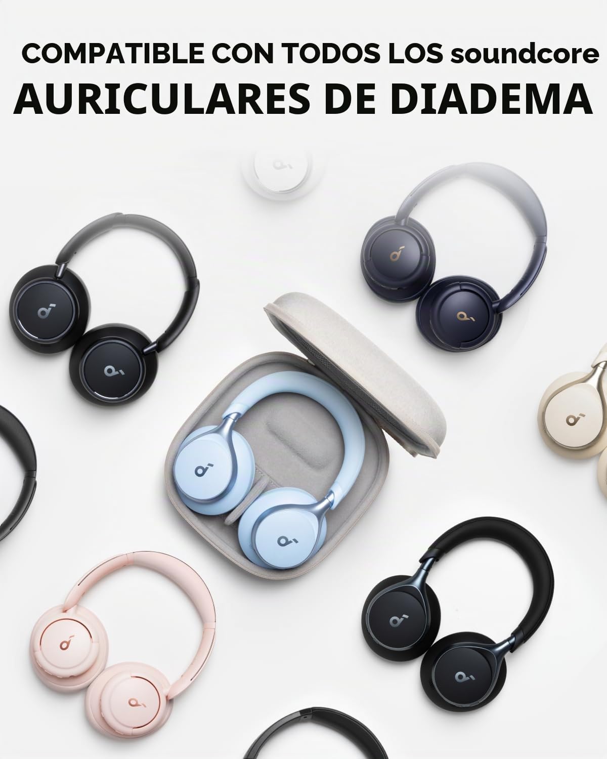 soundcore by Anker, Funda para Auriculares, Compatible con Todos los Auriculares Soundcore