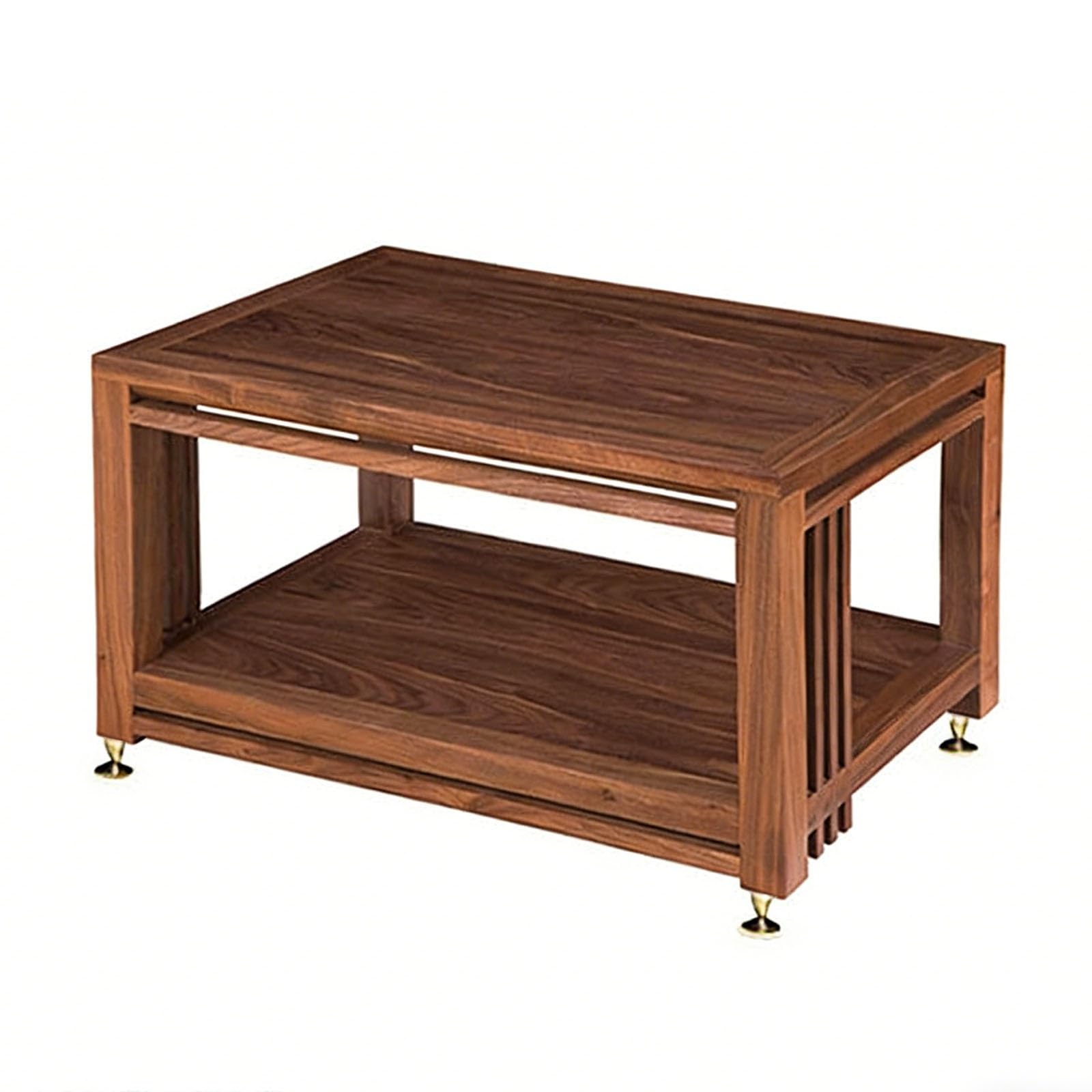 Armoire de Rangement multimédia à Plusieurs Niveaux avec Pieds amortisseurs et Conception Ouverte pour l'organisation du matériel Audio-vidéo