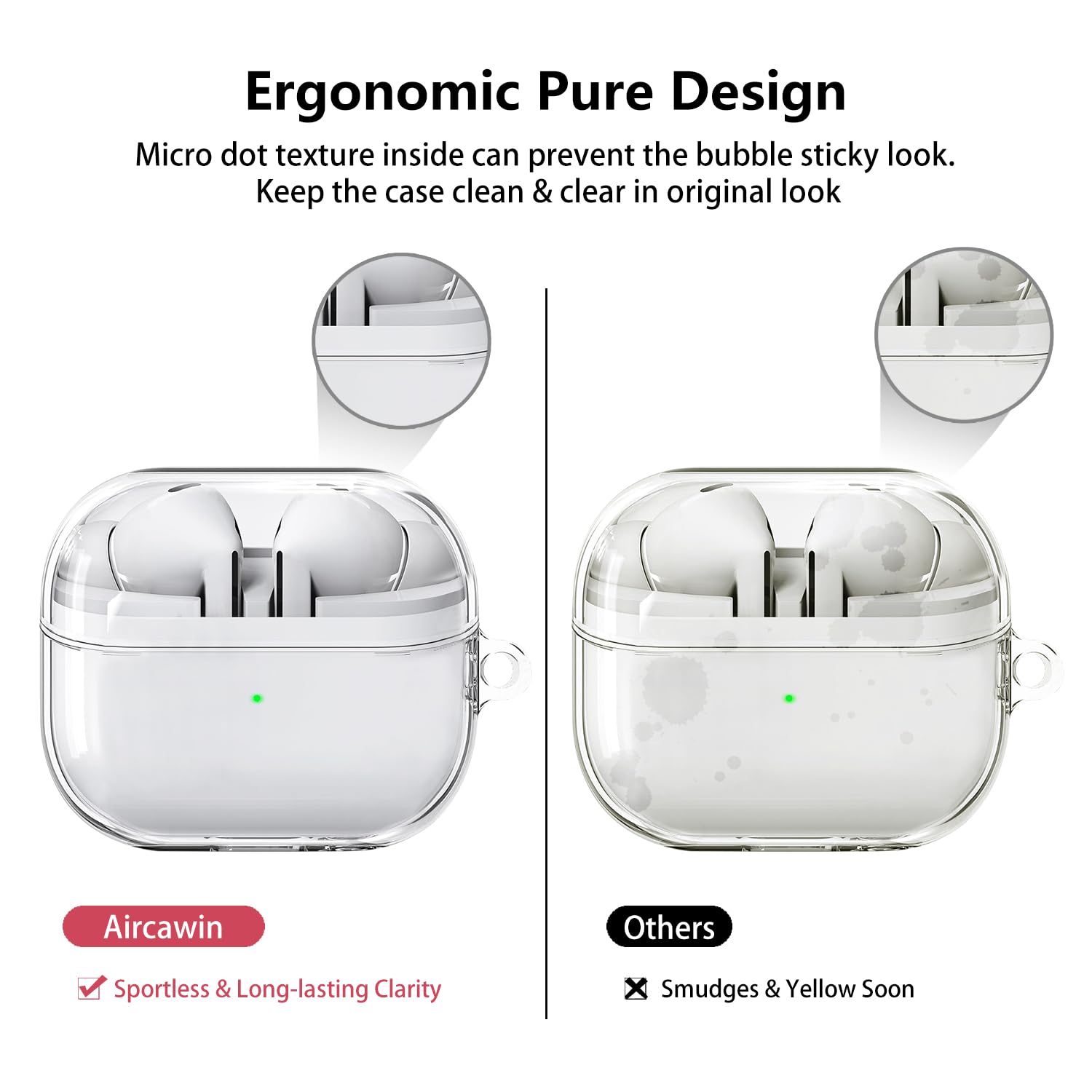 Amazon | Airawin Samsung Galaxy Buds 3 ケース & Galaxy Buds 3 Pro