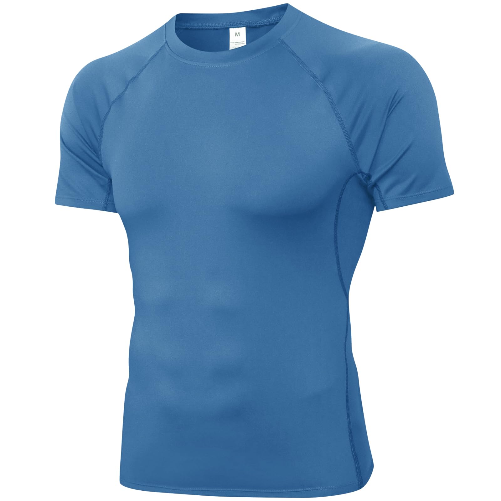 Men's Compression Shirt Short Sleeve Workout Gym Top Cool Dry Athletic Base Layer Undershirt T-Shirt for Sport Running