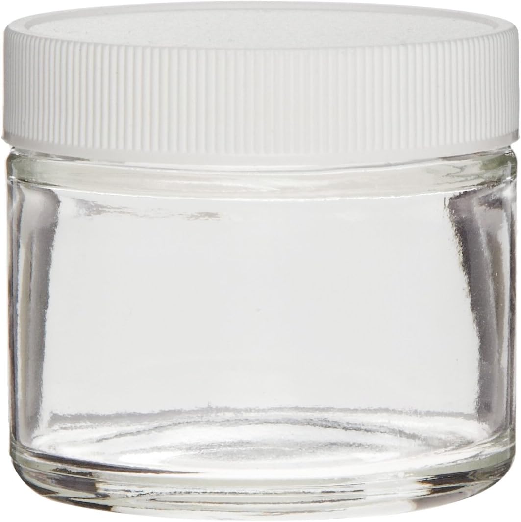 Greenwood Products 04-02SST241 2oz Clear Straight Sided Jar Assembled w/53-400 PTFE Lined Cap (24/cs)