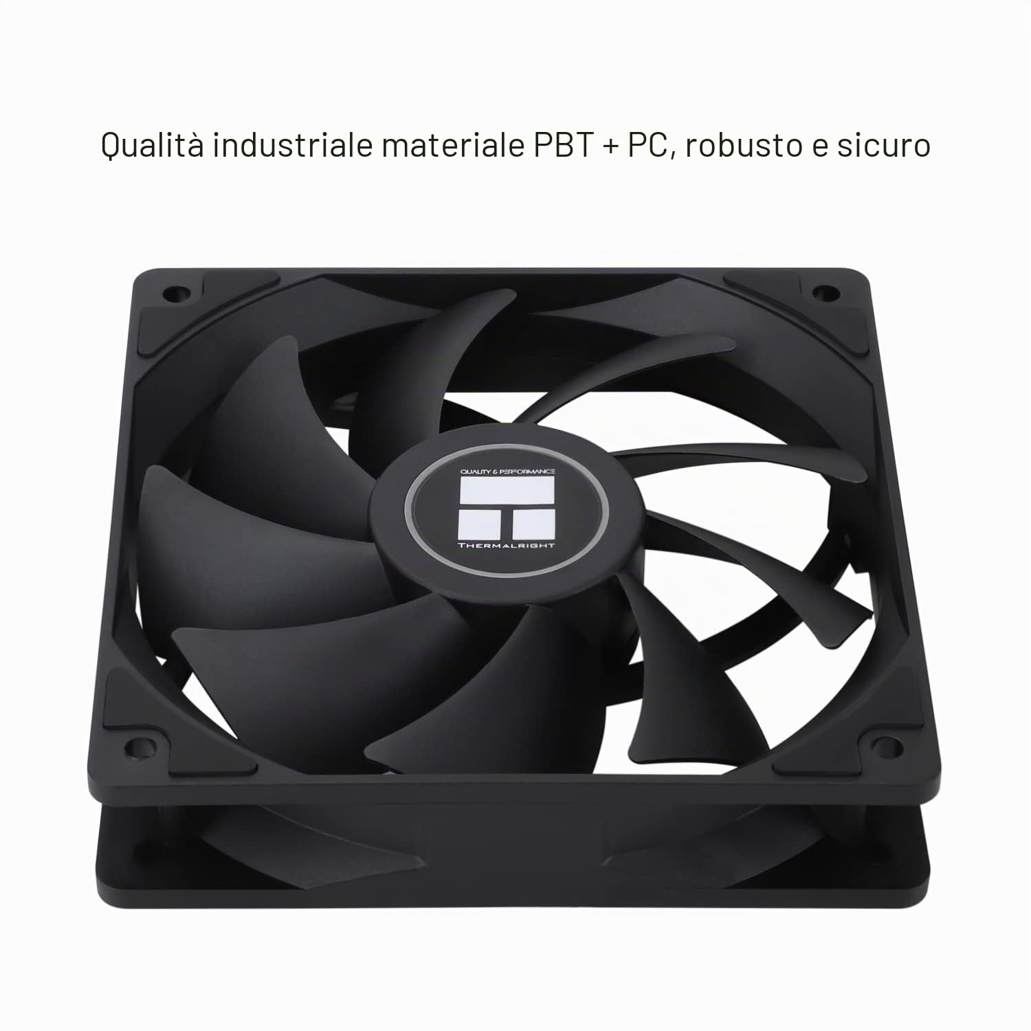 Thermalright TL-C12C X3 Ventola CPU di raffreddamento del case da 120 mm, per computer silenziosa PWM a 4 pin con cuscinetto S-FDB incluso, fino a 1550 RPM