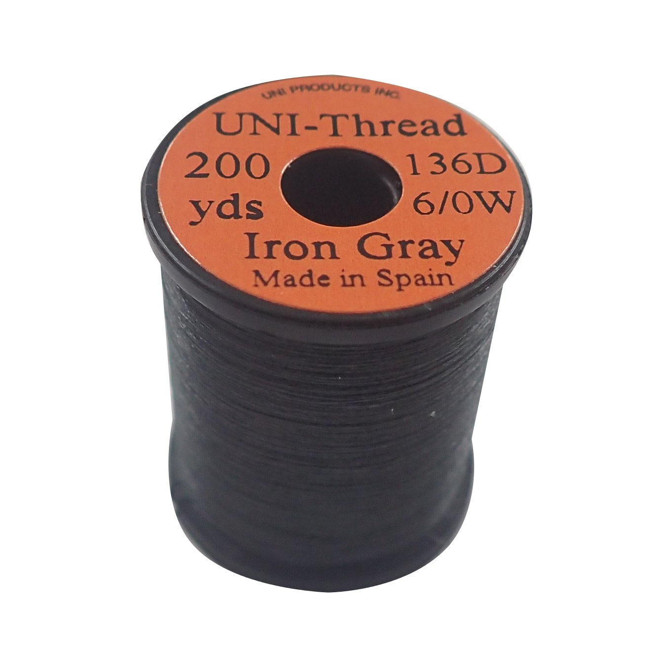 TIEMCO Fly Tying UNI Uni Thread, 6/0, 200 Yard, Iron Gray