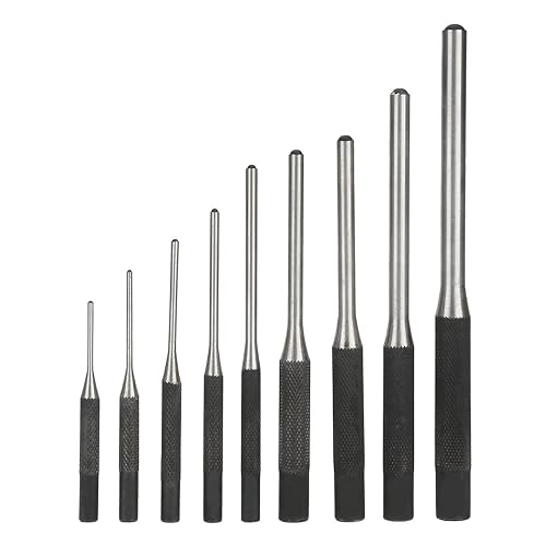 9Pcs Roll Pin Punch Set Strumento per rimozione pin mano