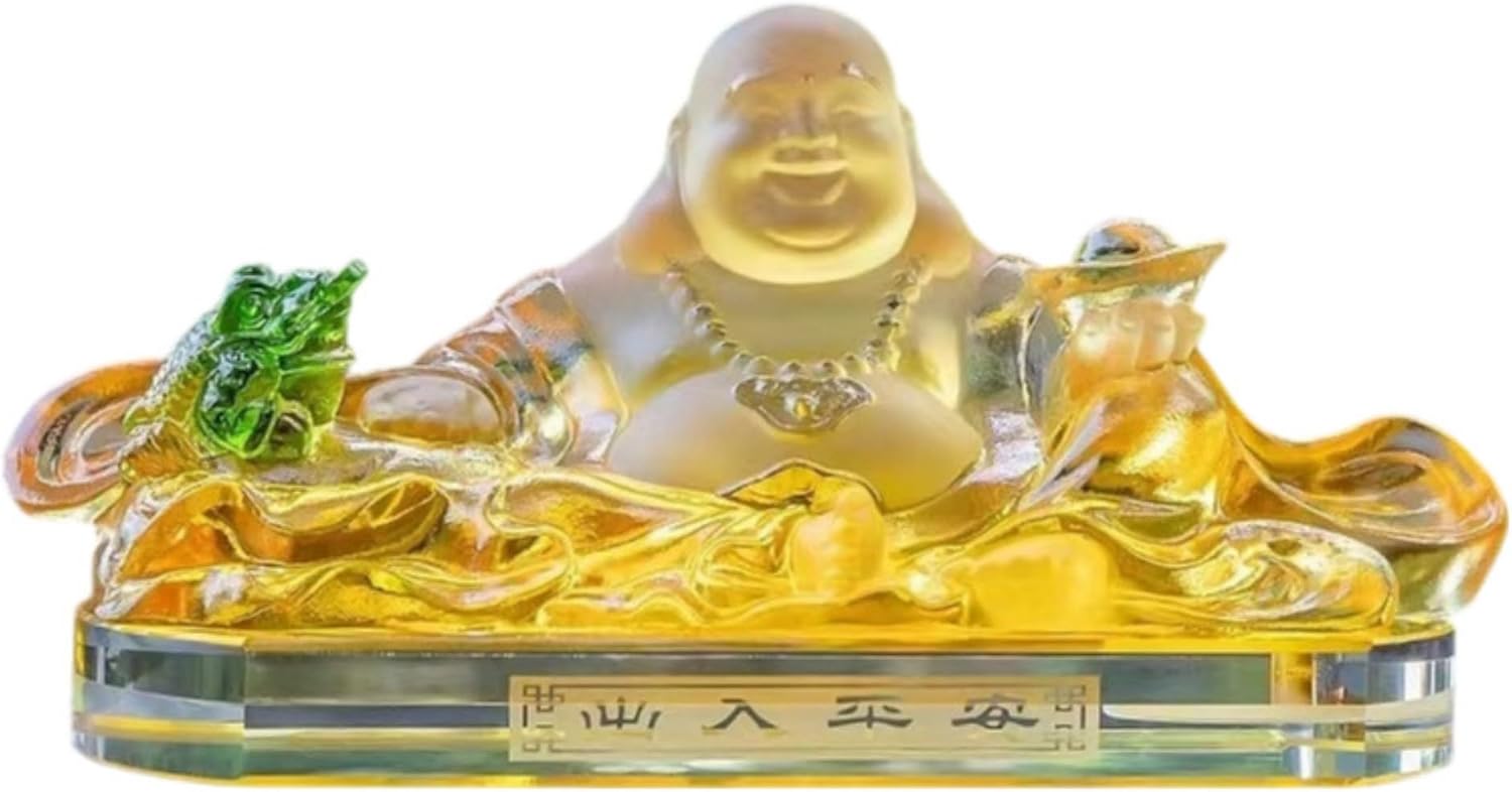 新款加大号古法琉璃 汽车摆件 Automobile Interior Accessories,Car Interior Accessories Decorations,弥勒佛 Car Maitreya Buddha Pendant 像车