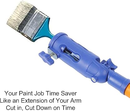Multi Angle Paint Brush Extender, Paint Edger Tool for High Ceilings, Walls, Corner Edges, Paint Brush Extension Handle Pole Tool, Extension Pole Attachments, 180 Degree Rotatable
