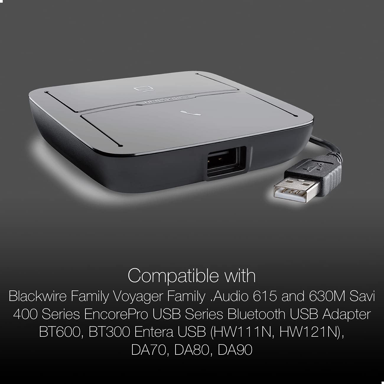 Poly MDA 220 USB Hub for Deskphone, PC, Mac USB-A, for Poly Headsets, Built for Communications Compatible with Zoom, Teams, Avaya Cloud, Cisco Webex, RingCentral and UC, GTW Microfiber Included