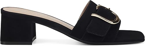 Miniatura 2 de Aerosoles Sandalias Evvie Slide para mujer, gamuza negra, 5, Gamuza negra