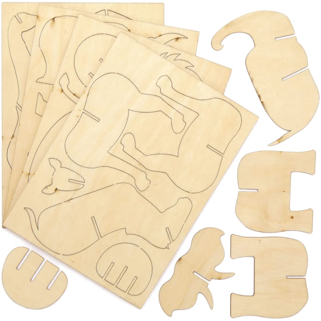 Masque A Colorier Baker Ross Kits De Marque-pages Animaux De La Jungle ( Paquet De 8 La Fere Des Animaux