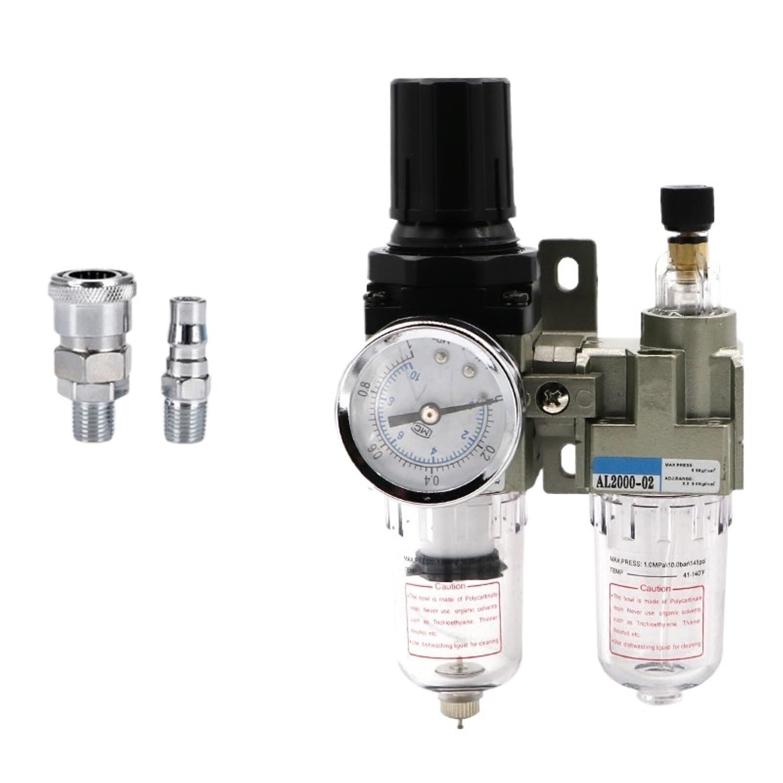 Nhestygbt Ac2010-02 W Smpm20 Air Pump Compressor Oil Filter Regulator Trap Pneumatic Water Separator Pressure Manual Drainage Supply Ac2010-02