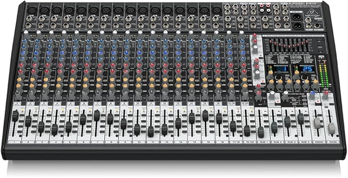 Behringer EURODESK SX2442FX Ultra-Low Noise Design 24-Input 4-Bus Studio/Live Mixer with XENYX Mic Preamplifiers, British EQ and Dual Multi-FX Processor