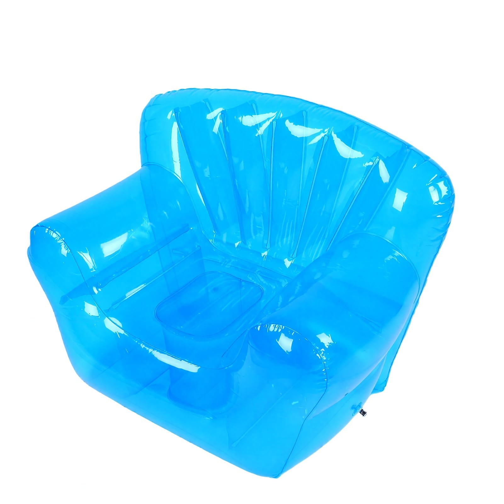 Generic PVC Przezroczysty Nadmuchiwany fotel. (BLUE)