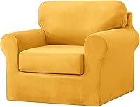 Vista 75 de UNBBRRL Fundas de sofá de 7 piezas para sofá, funda de repuesto para sofá Ektorp de 3 asientos con 1 funda principal, 3 fundas de cojín de asiento