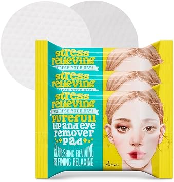 Stress Relief Pure Full Lip and Eye Remover Pad, 30ea*3