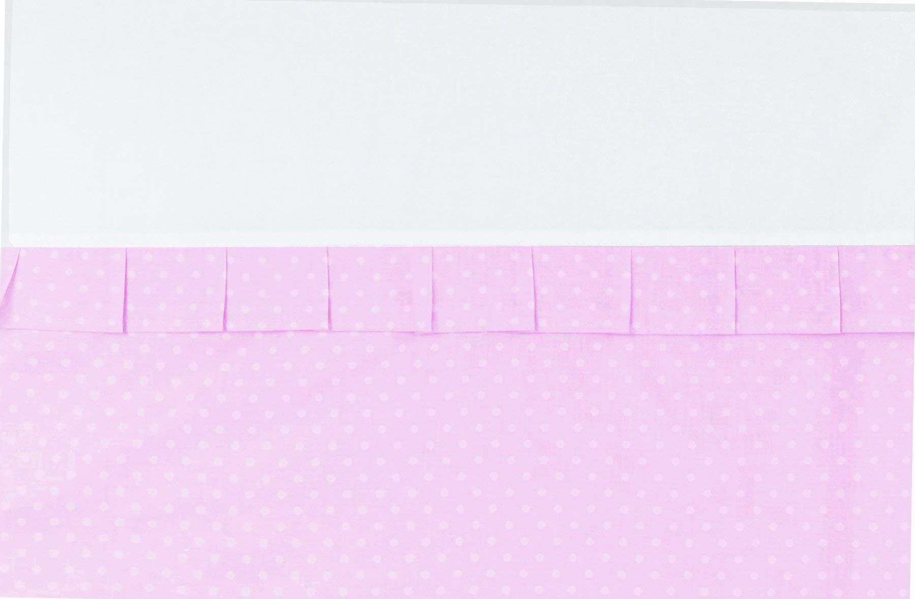 Vizaro - Komplet 3-częściowy Poszewek z Przścieradłem - Tríptico na łóżeczko 60x120cm - 100% Bawełna - Wyprodukowane w UE, OekoTex - Rosa