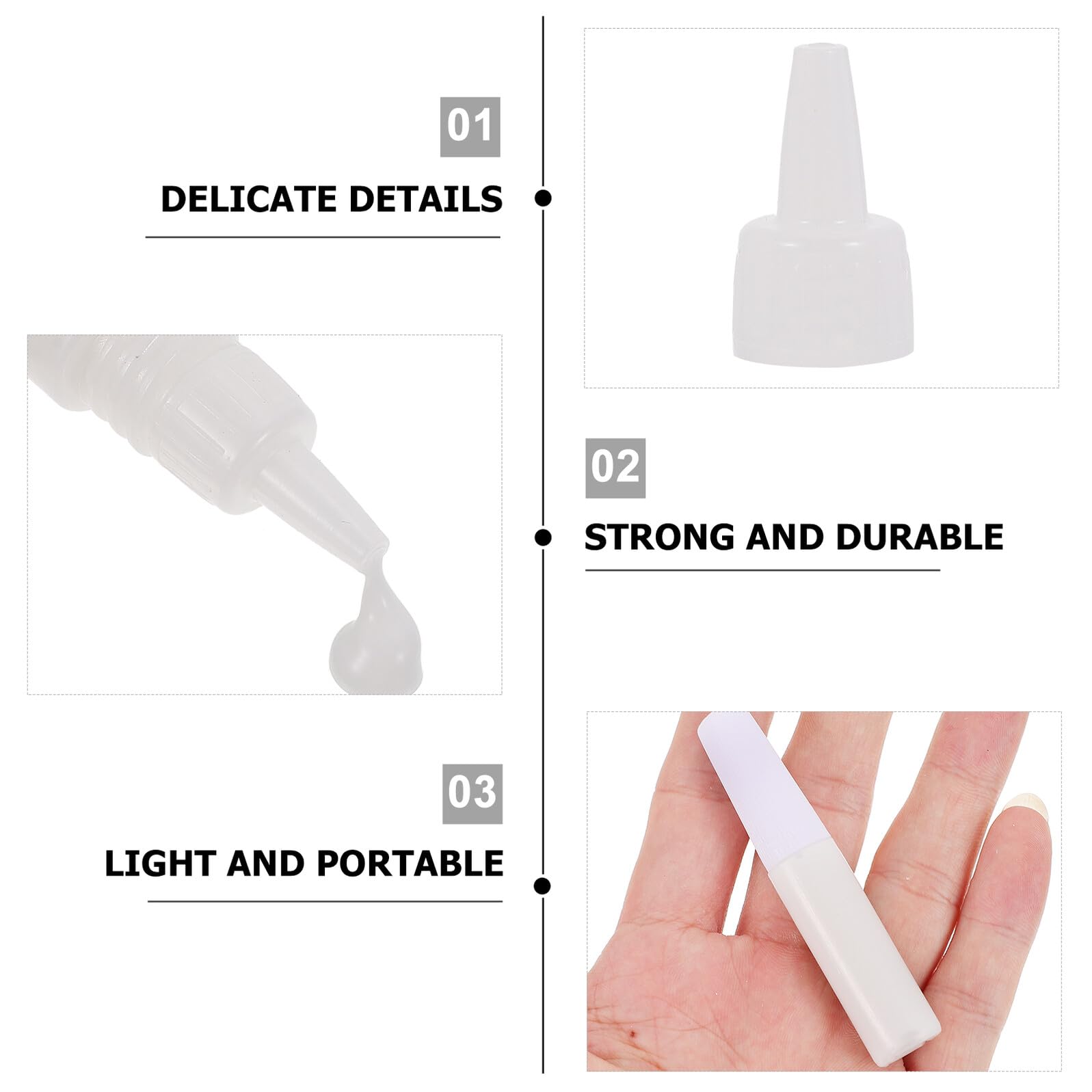 Gatuida Pegamento Multifuncional white 6ml en Botella, 50 Unidades