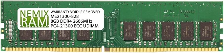 8GB (1x8GB) DDR4-2666MHz PC4-21300 ECC UDIMM 2Rx8 1.2V Unbuffered Memory for Server/Workstation - coolthings.us