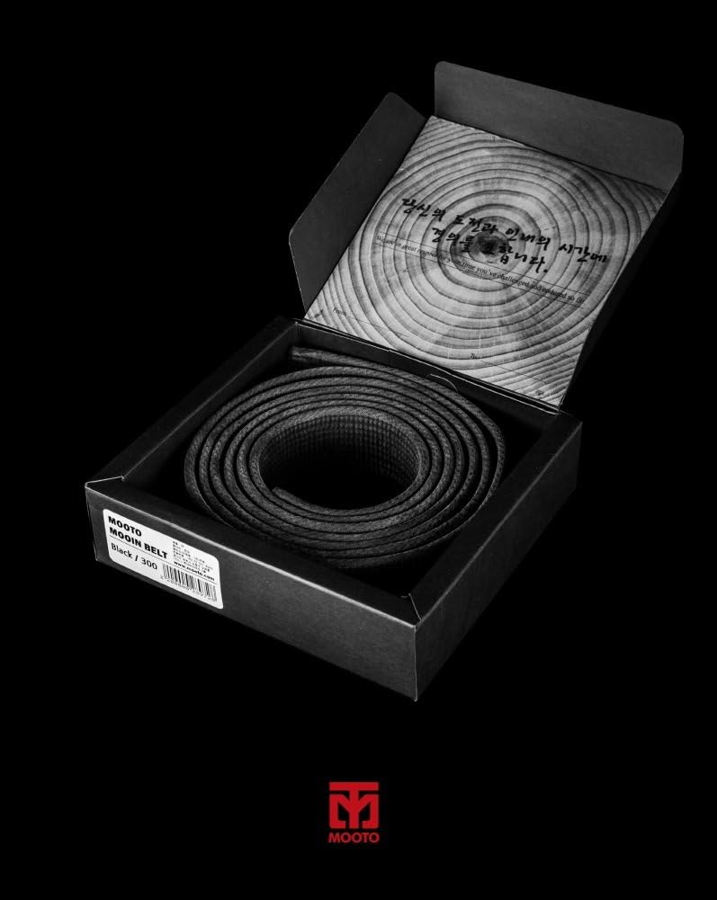 MOOTO Taekwondo Mooin Special Washed Black Belt Double Wrap for Master Martial Arts Hapkido Kendo Karate Judo (Length: 250cm)