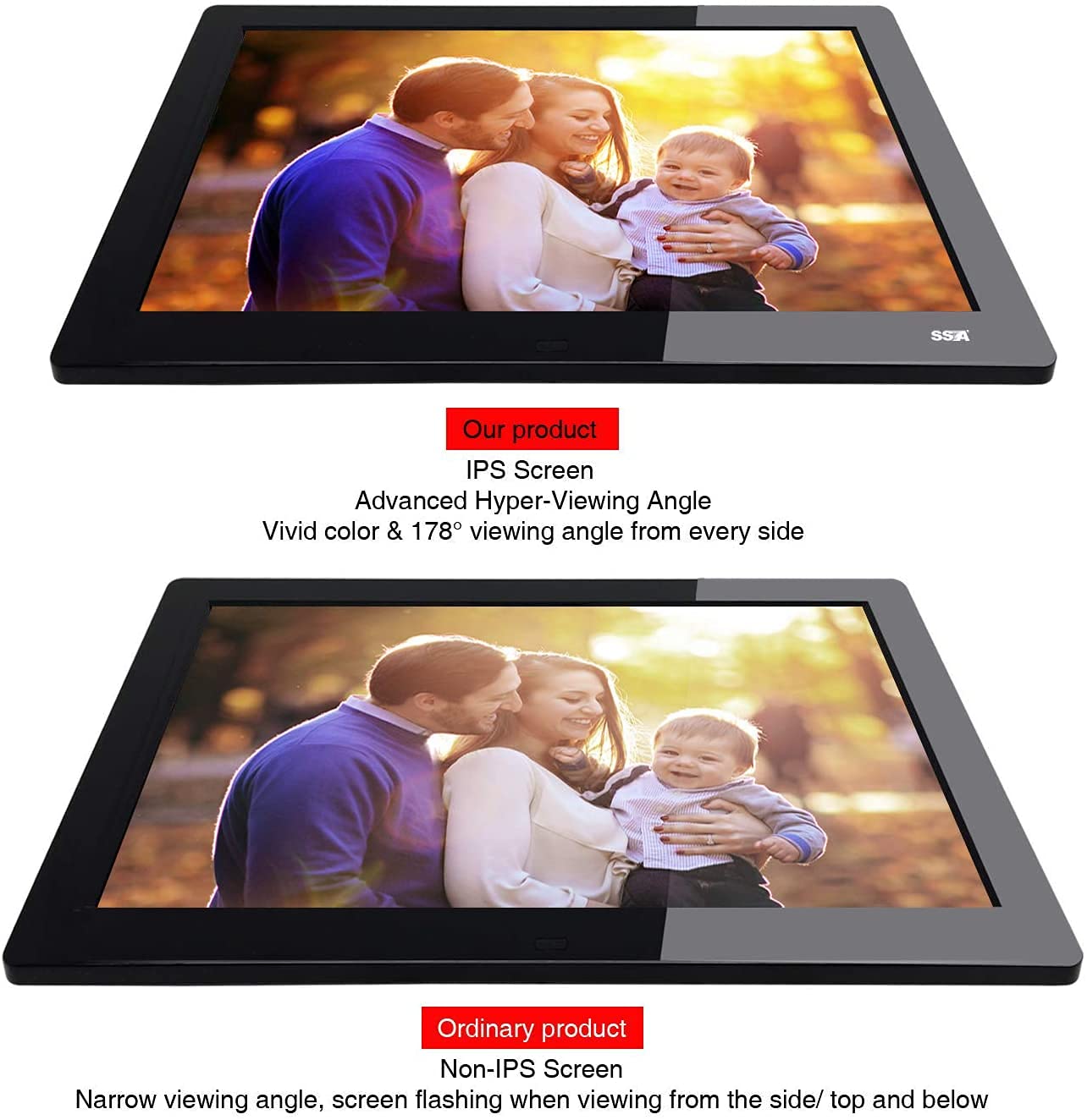 Digital Photo Frames,Newest UI Design YENOCK 8.2 inch 1920 x 1200 FHD