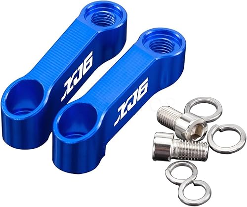 Vista 21 de TCHAU Mirrors Bracket 1 Pair Motorbike Rearview Mirror Risers Extenders Extension Adapters Bracket for XJ6 XJ 6 XJR 1200 1300 (Color : B Green)