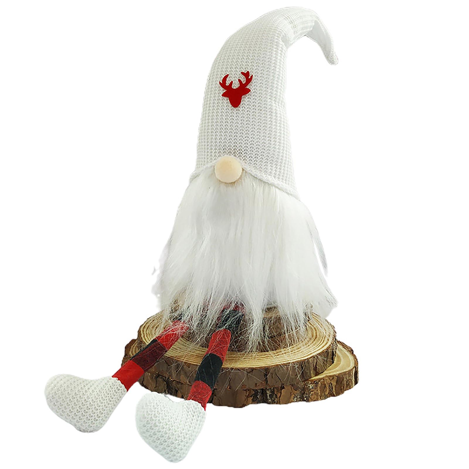 YROHGKPN Christmas Gnomes Decorations Long Hat Swedish Tomte Plush for Ornaments, Long Beard Santa Doll Faceless Doll
